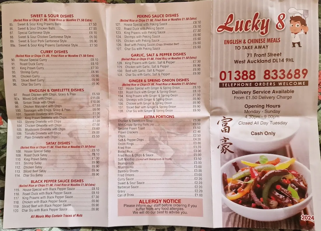 Lucky 8 Chinese Take Away